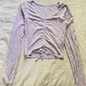 hollister long sleeve baby tee